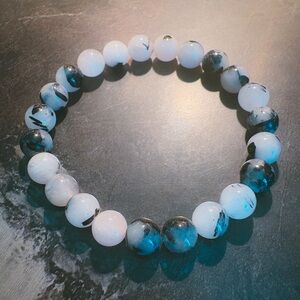 stunning tourmalinated quartz bracelet